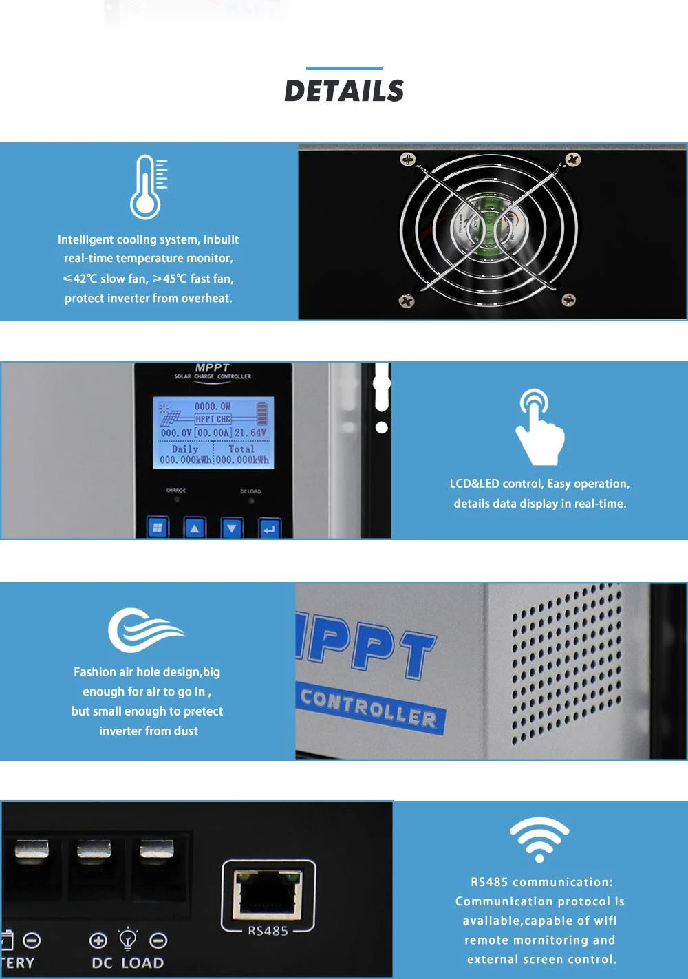 2012 new mppt solar charge controller